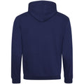 Oxford Navy- Sun Yellow - Front - Awdis Varsity Hooded Sweatshirt - Hoodie