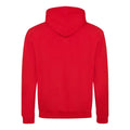 Fire Red - Jet Black - Front - Awdis Varsity Hooded Sweatshirt - Hoodie