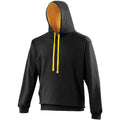 Jet Black - Gold - Front - Awdis Varsity Hooded Sweatshirt - Hoodie