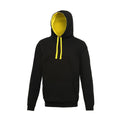 Burgundy-Gold - Front - Awdis Varsity Hooded Sweatshirt - Hoodie