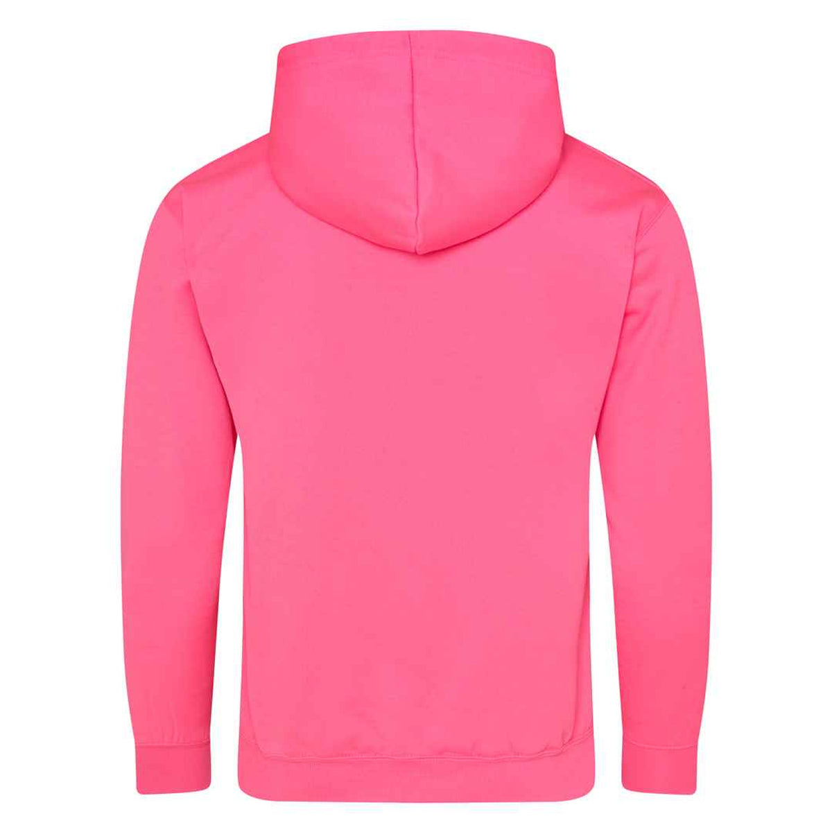 Electric Pink - Back - Awdis Unisex Electric Hooded Sweatshirt - Hoodie