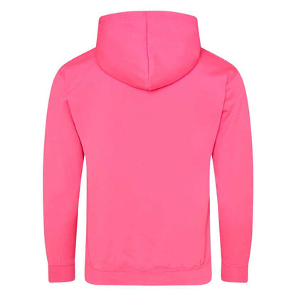 Electric Pink - Back - Awdis Unisex Electric Hooded Sweatshirt - Hoodie