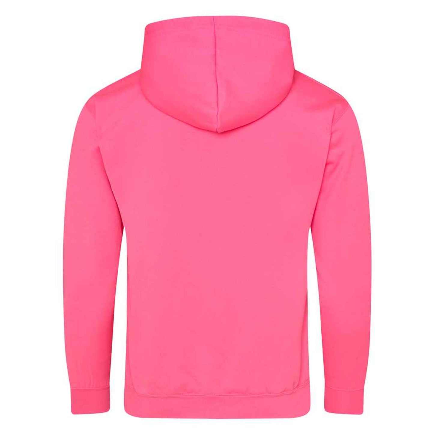 Electric Pink - Back - Awdis Unisex Electric Hooded Sweatshirt - Hoodie