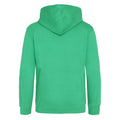 Kelly Green - Back - Awdis Kids Unisex Hooded Sweatshirt - Hoodie - Schoolwear
