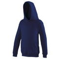 Oxford Navy - Front - Awdis Kids Unisex Hooded Sweatshirt - Hoodie - Schoolwear