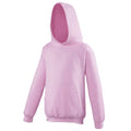 Baby Pink - Front - Awdis Kids Unisex Hooded Sweatshirt - Hoodie - Schoolwear