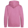 Candyfloss Pink - Back - Awdis Kids Unisex Hooded Sweatshirt - Hoodie - Schoolwear