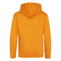 Orange Crush - Back - Awdis Kids Unisex Hooded Sweatshirt - Hoodie - Schoolwear
