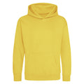 Sun Yellow - Front - Awdis Kids Unisex Hooded Sweatshirt - Hoodie - Schoolwear