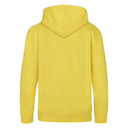 Sun Yellow - Back - Awdis Kids Unisex Hooded Sweatshirt - Hoodie - Schoolwear