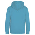 Hawaiian Blue - Back - Awdis Kids Unisex Hooded Sweatshirt - Hoodie - Schoolwear