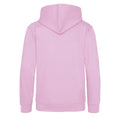 Baby Pink - Back - Awdis Kids Unisex Hooded Sweatshirt - Hoodie - Schoolwear