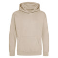 Natural Stone - Front - Awdis Kids Unisex Hooded Sweatshirt - Hoodie - Schoolwear
