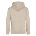 Natural Stone - Back - Awdis Kids Unisex Hooded Sweatshirt - Hoodie - Schoolwear