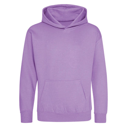 Digital Lavender - Front - Awdis Kids Unisex Hooded Sweatshirt - Hoodie - Schoolwear