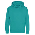Jade - Front - Awdis Kids Unisex Hooded Sweatshirt - Hoodie - Schoolwear