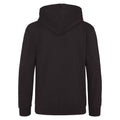 Black Smoke - Back - Awdis Kids Unisex Hooded Sweatshirt - Hoodie - Schoolwear