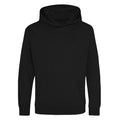 Jet Black - Front - Awdis Kids Unisex Hooded Sweatshirt - Hoodie - Schoolwear