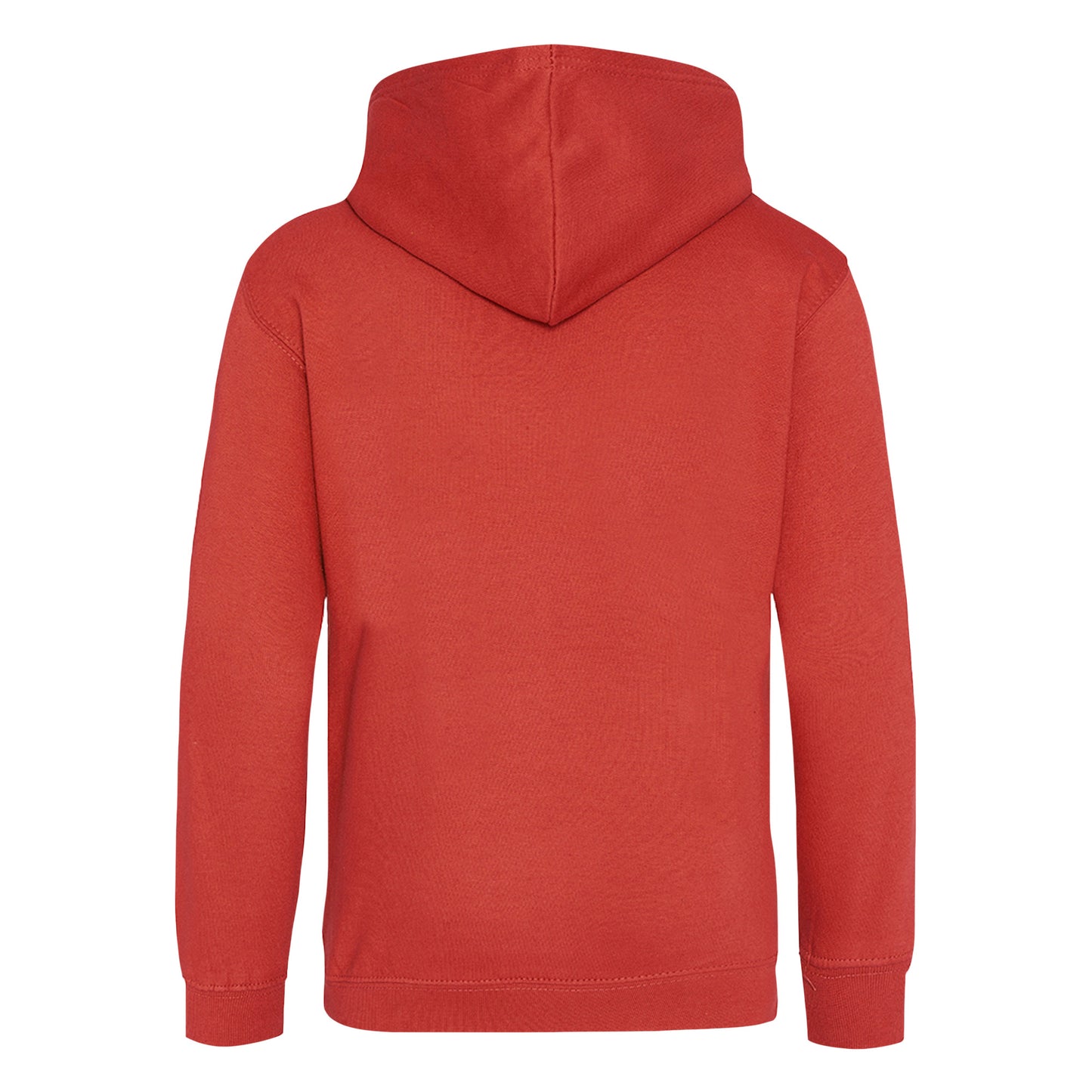 Fire Red - Back - Awdis Kids Unisex Hooded Sweatshirt - Hoodie - Schoolwear