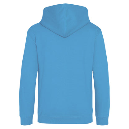 Sapphire Blue - Back - Awdis Kids Unisex Hooded Sweatshirt - Hoodie - Schoolwear