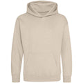 Natural Stone - Front - Awdis Kids Unisex Hooded Sweatshirt - Hoodie - Schoolwear