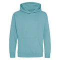 Seafoam - Front - Awdis Kids Unisex Hooded Sweatshirt - Hoodie - Schoolwear