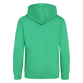 Kelly Green - Back - Awdis Kids Unisex Hooded Sweatshirt - Hoodie - Schoolwear