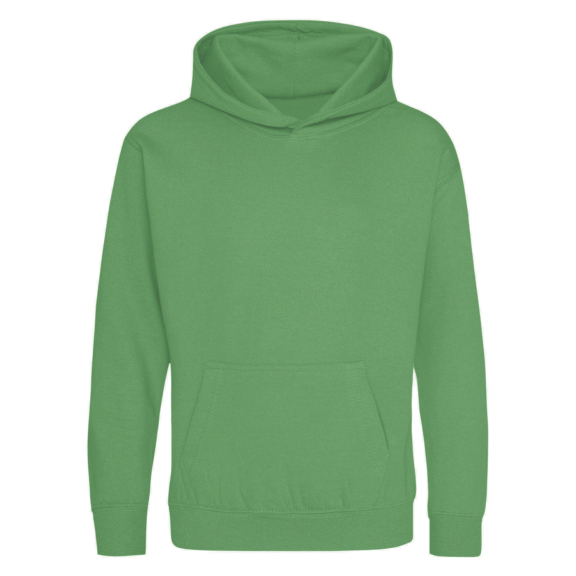 Dusty Green - Front - Awdis Kids Unisex Hooded Sweatshirt - Hoodie - Schoolwear