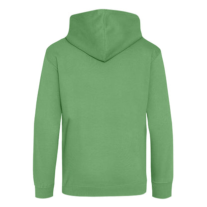 Dusty Green - Back - Awdis Kids Unisex Hooded Sweatshirt - Hoodie - Schoolwear