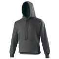 Charcoal - Front - Awdis Mens Street Hooded Sweatshirt - Hoodie