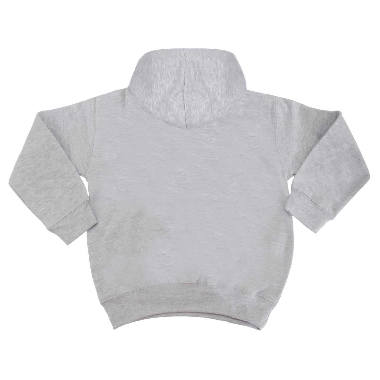 Heather Grey - French Navy - Back - Awdis Kids Varsity Hooded Sweatshirt - Hoodie - Schoolwear