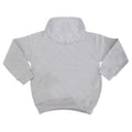 Heather Grey-Fire Red - Back - Awdis Kids Varsity Hooded Sweatshirt - Hoodie - Schoolwear