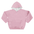 Baby Pink-Arctic White - Front - Awdis Kids Varsity Hooded Sweatshirt - Hoodie - Schoolwear