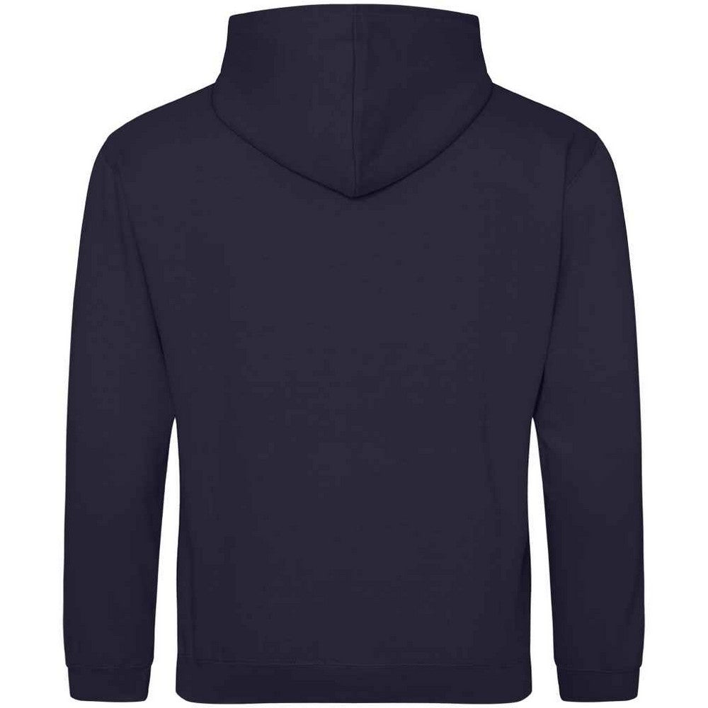 New French Navy-Sky Blue - Back - Awdis Kids Varsity Hooded Sweatshirt - Hoodie - Schoolwear