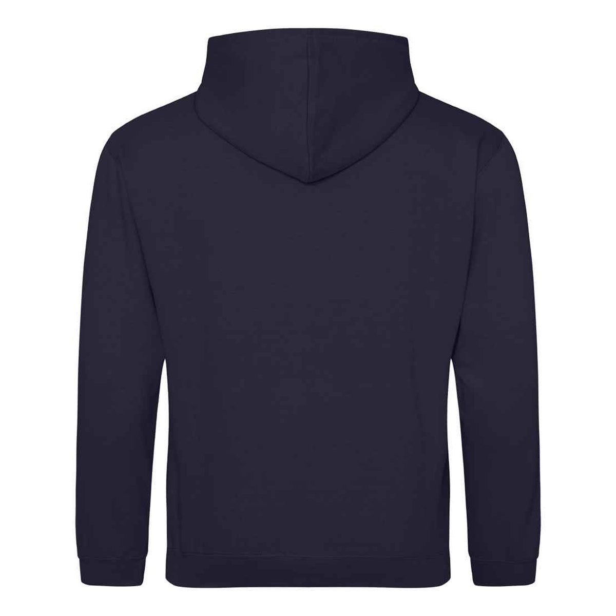 New French Navy-Fire Red - Back - Awdis Kids Varsity Hooded Sweatshirt - Hoodie - Schoolwear