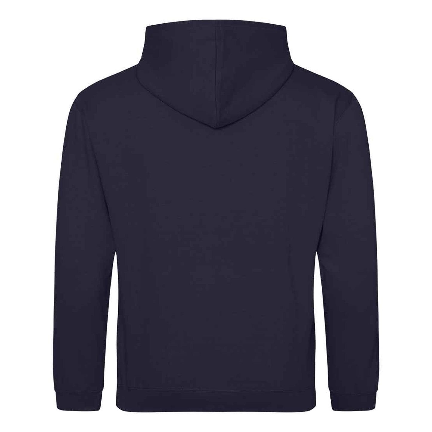 New French Navy-Fire Red - Back - Awdis Kids Varsity Hooded Sweatshirt - Hoodie - Schoolwear