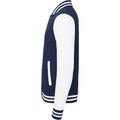 Oxford Navy - White - Back - Awdis Unisex Varsity Jacket
