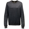 Black Heather - Front - Awdis Girlie Womens Heather Lightweight Crew Neck Sweatshirt
