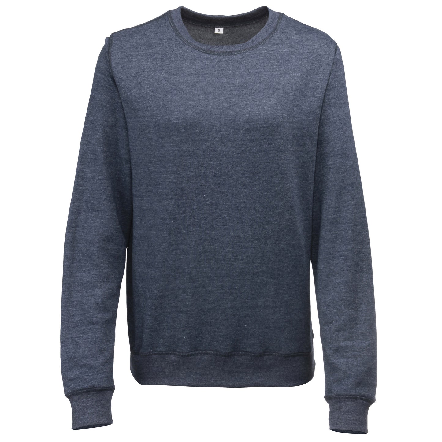 Navy Heather - Front - Awdis Girlie Womens Heather Lightweight Crew Neck Sweatshirt