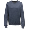 Navy Heather - Front - Awdis Girlie Womens Heather Lightweight Crew Neck Sweatshirt