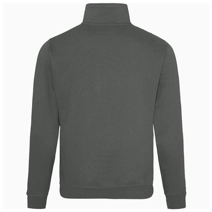 Charcoal - Back - Awdis Mens Plain Sophomore ¼ Zip Sweatshirt