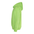 Electric Green - Side - Awdis Childrens Unisex Electric Hooded Sweatshirt - Hoodie - Schoolwear