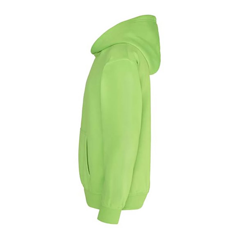 Electric Green - Side - Awdis Childrens Unisex Electric Hooded Sweatshirt - Hoodie - Schoolwear