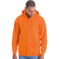 Orange Crush - Back - Awdis Plain Mens Hooded Full Zip Hoodie - Zoodie