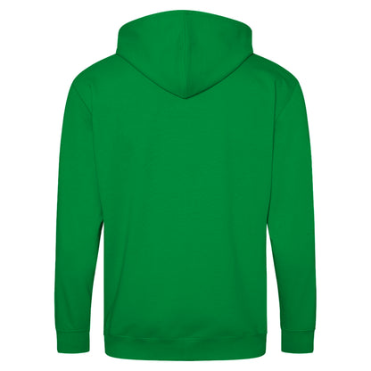 Kelly Green - Back - Awdis Plain Mens Hooded Full Zip Hoodie - Zoodie
