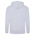 Ash - Back - Awdis Plain Mens Hooded Full Zip Hoodie - Zoodie