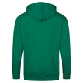 Bottle Green - Back - Awdis Plain Mens Hooded Full Zip Hoodie - Zoodie