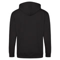 Charcoal - Back - Awdis Plain Mens Hooded Full Zip Hoodie - Zoodie