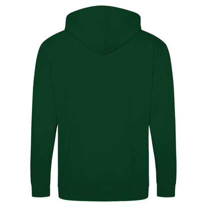 Forest Green - Back - Awdis Plain Mens Hooded Full Zip Hoodie - Zoodie