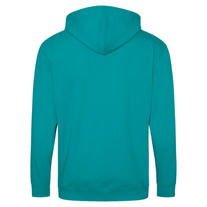 Hawaiian Blue - Back - Awdis Plain Mens Hooded Full Zip Hoodie - Zoodie